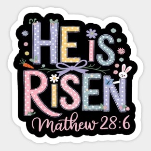 He Is Risen Jesus Christian Happy Easter Women Kids Girls Sticker